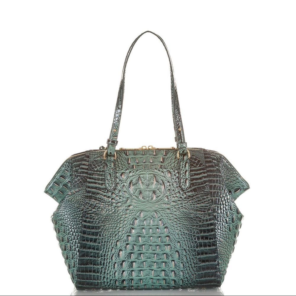 BRAHMIN MEDIUM CAMILA OBSIDIAN MELBOURNE TOTE NWOT